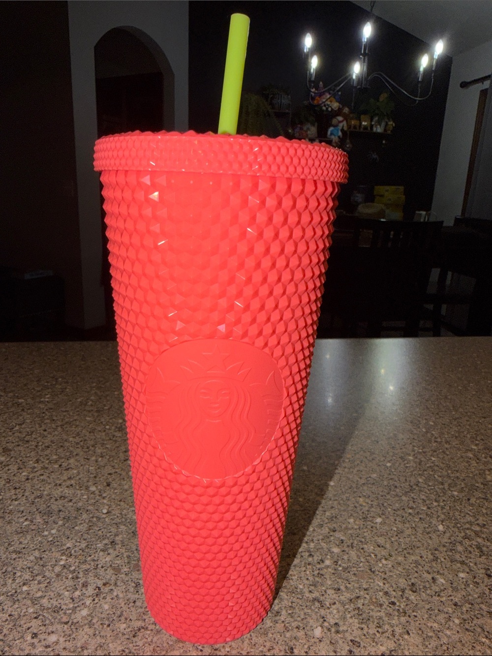 Starbucks studded dragonfruit tumbler